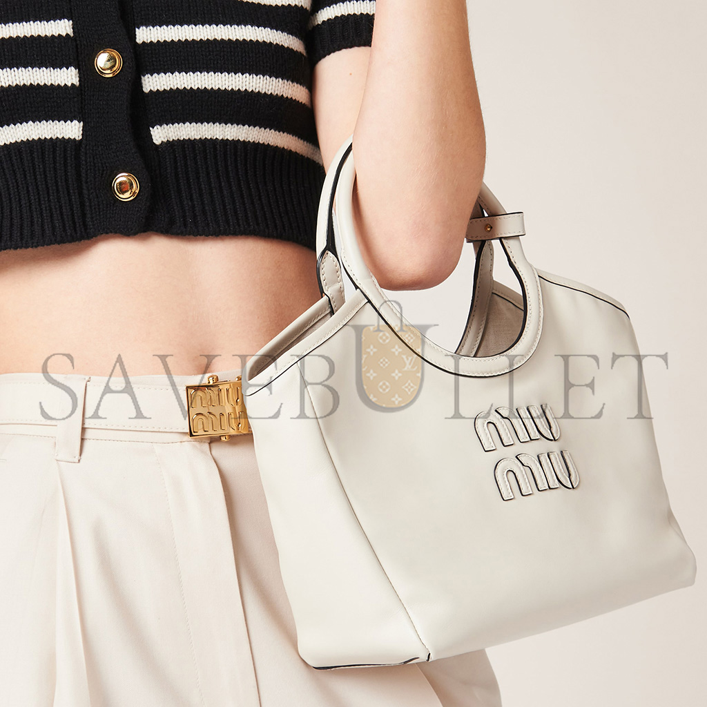 M1v M1v ivy leather handbag 5ba284 (23.5*22*12cm)
